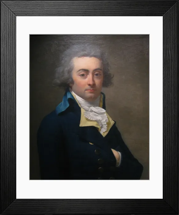 Framed Print : Portrait of Marie-Jean Herault de Sechelles (1759-1794), Second Half of the 18th cen Artist: Laneuville, Jean-Louis (1748-1826) Framed Print : Portrait of Marie-Jean Herault de Sechelles (1759-1794), Second Half of the 18th cen Artist: Laneuville, Jean-Louis (1748-1826)