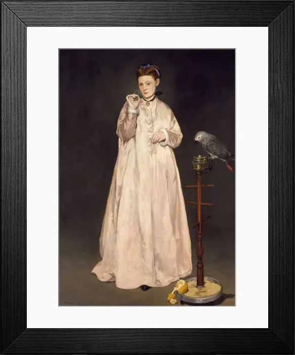 Framed Print : Young Lady in 1866, 1866. Artist: Manet, Edouard (1832-1883) Framed Print : Young Lady in 1866, 1866. Artist: Manet, Edouard (1832-1883)