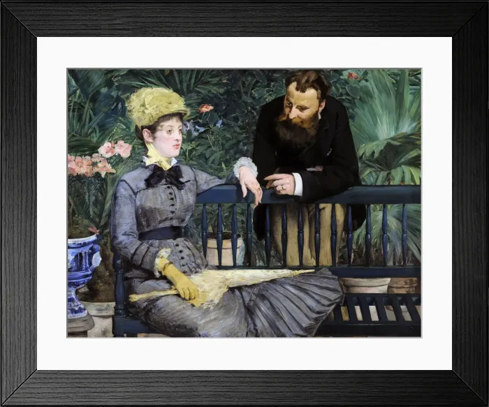 Framed Print : In the Winter Garden, 1879. Artist: Manet, Edouard (1832-1883) Framed Print : In the Winter Garden, 1879. Artist: Manet, Edouard (1832-1883)