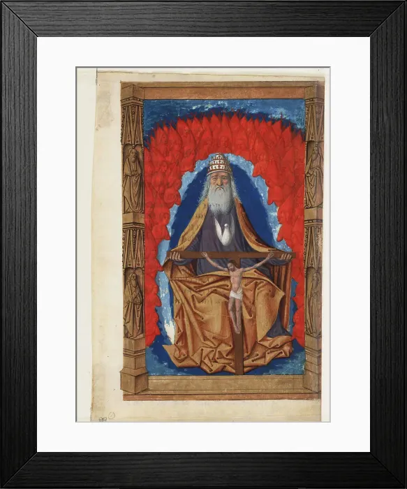 Framed Print : Trinity (Book of Hours), 1475-1499. Artist: Master of Guillaume Lambert (active 1475-1499)