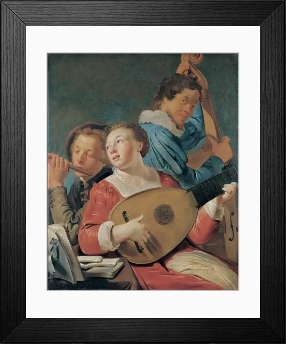 Framed Print : Musicians, c. 1623. Artist: Grebber, Pieter Fransz de (c. 1600-1652 / 3) Framed Print : Musicians, c. 1623. Artist: Grebber, Pieter Fransz de (c. 1600-1652 / 3)