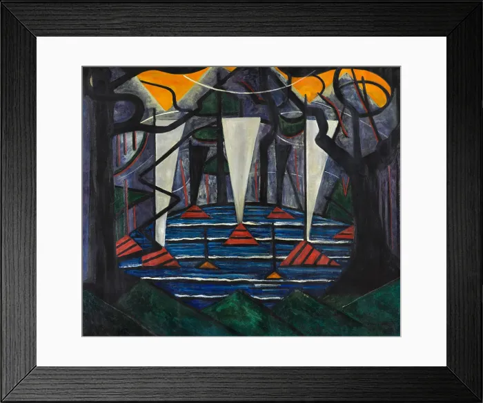 Framed Print : Composition No 23. Artist: Heemskerck van Beest, Jacoba van (1876-1923) Framed Print : Composition No 23. Artist: Heemskerck van Beest, Jacoba van (1876-1923)