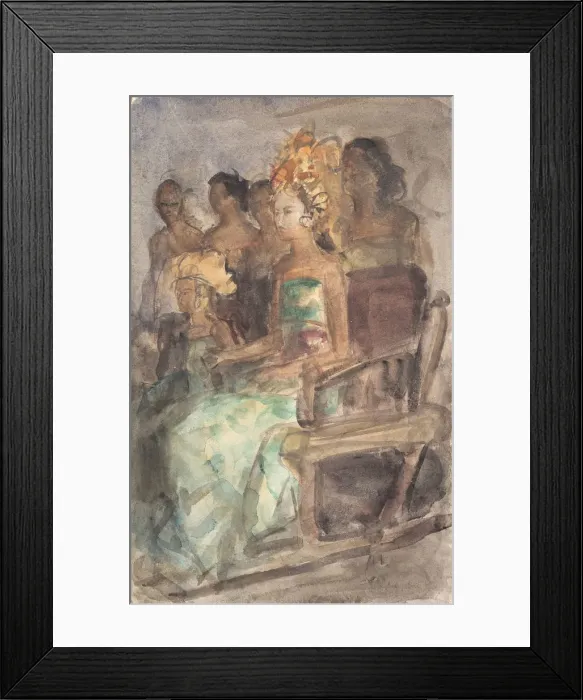 Framed Print : Indonesian princess, 1890. Artist: Israels, Isaac (1865-1934) Framed Print : Indonesian princess, 1890. Artist: Israels, Isaac (1865-1934)