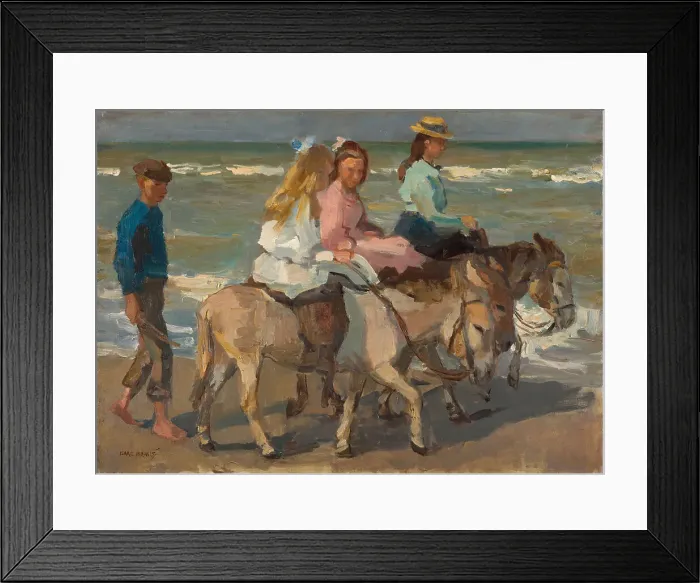 Framed Print : Donkey riding, 1898-1901. Artist: Israels, Isaac (1865-1934) Framed Print : Donkey riding, 1898-1901. Artist: Israels, Isaac (1865-1934)