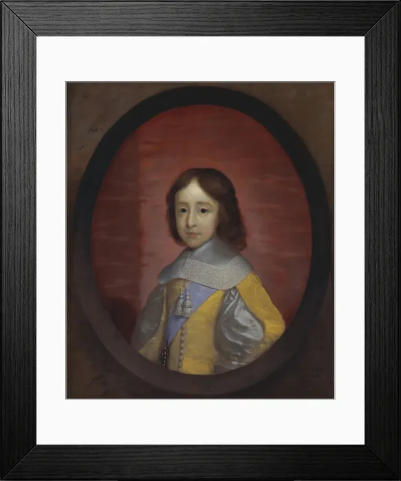 Framed Print : William III, Prince of Orange (1650-1702), as a child, 1657. Artist: Janssens van Ceulen, Cornelis (1593-1661) Framed Print : William III, Prince of Orange (1650-1702), as a child, 1657. Artist: Janssens van Ceulen, Cornelis (1593-1661)
