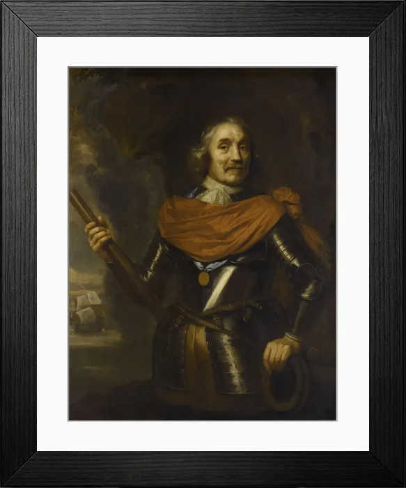 Framed Print : Maarten Harpertszoon Tromp (1597-1653), Dutch Admiral, 1653. Artist: Lievens, Jan (1607-1674) Framed Print : Maarten Harpertszoon Tromp (1597-1653), Dutch Admiral, 1653. Artist: Lievens, Jan (1607-1674)