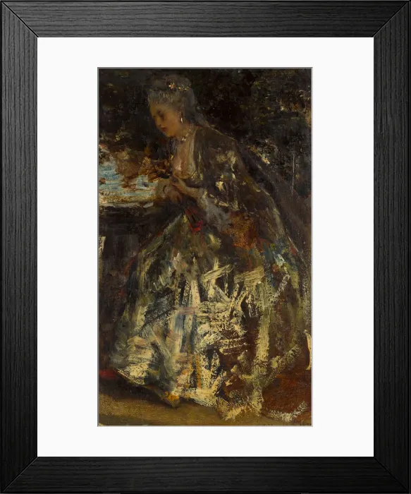 Framed Print : The little marquise. Artist: Maris, Jacob (1837-1899) Framed Print : The little marquise. Artist: Maris, Jacob (1837-1899)