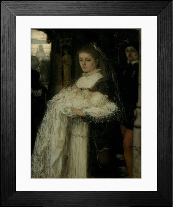 Framed Print : Christening Procession in Lausanne, 1873. Artist: Maris, Matthijs (1839-1917) Framed Print : Christening Procession in Lausanne, 1873. Artist: Maris, Matthijs (1839-1917)