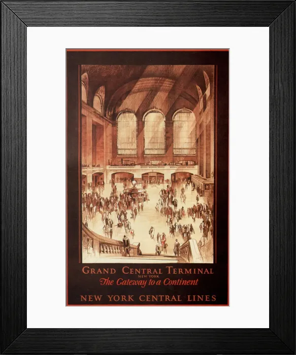 Framed Print : Grand Central Terminal, New York, 1927. Artist: Horter, Earl (1881-1940) Framed Print : Grand Central Terminal, New York, 1927. Artist: Horter, Earl (1881-1940)