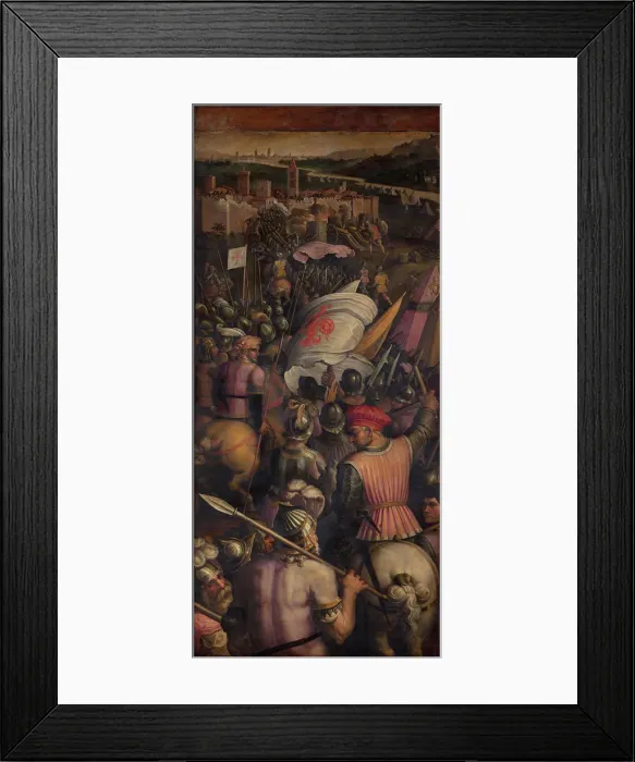 Framed Print : Capture of Cascina, 1563-1565. Artist: Vasari, Giorgio (1511-1574) Framed Print : Capture of Cascina, 1563-1565. Artist: Vasari, Giorgio (1511-1574)
