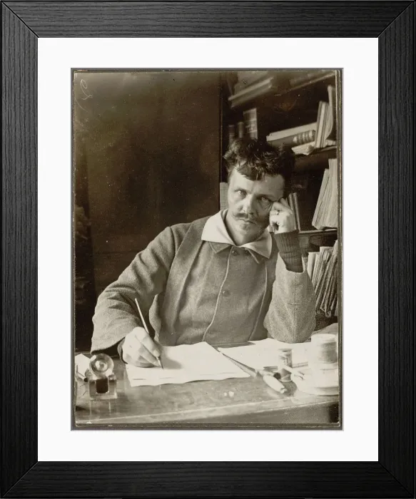 Framed Print : Self-Portrait Artist: Strindberg, August (1849-1912) Framed Print : Self-Portrait Artist: Strindberg, August (1849-1912)