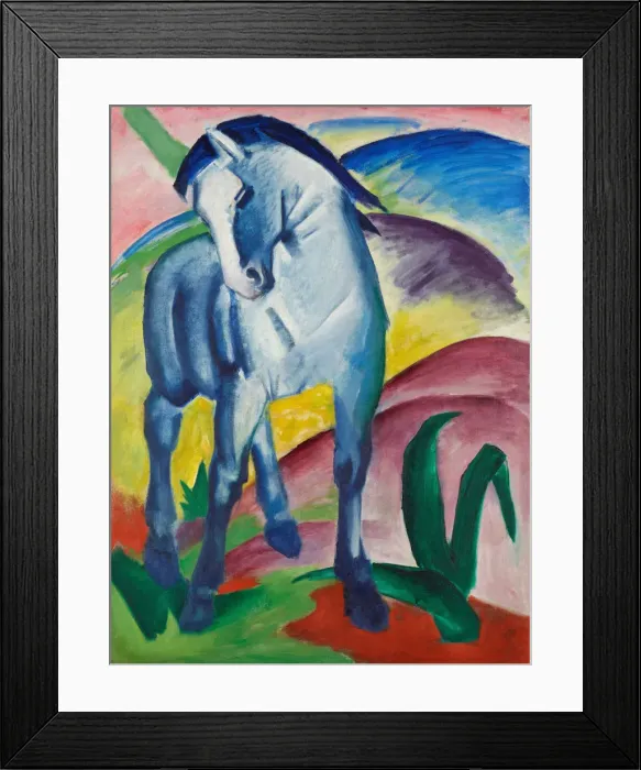 Framed Print : Blue Horse I. Artist: Marc, Franz (1880-1916) Framed Print : Blue Horse I. Artist: Marc, Franz (1880-1916)