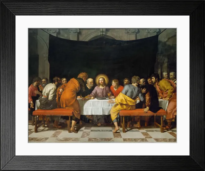 Framed Print : The Last Supper. Artist: Pourbus, Frans, the Younger (1569-1622) Framed Print : The Last Supper. Artist: Pourbus, Frans, the Younger (1569-1622)