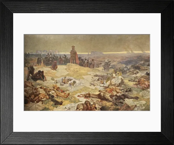 Framed Print : After the Battle of Grunwald. The Solidarity of the Northern Slavs (The cycle The Slav Epic). Artist: Mucha, Alfons Marie (1860-1939) Framed Print : After the Battle of Grunwald. The Solidarity of the Northern Slavs (The cycle The Slav Epic). Artist: Mucha, Alfons Marie (1860-1939)