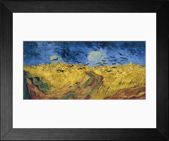 Framed Print : Wheatfield with Crows. Artist: Gogh, Vincent, van (1853-1890) Framed Print : Wheatfield with Crows. Artist: Gogh, Vincent, van (1853-1890)