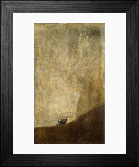 Framed Print : The Dog. Artist: Goya, Francisco, de (1746-1828) Framed Print : The Dog. Artist: Goya, Francisco, de (1746-1828)