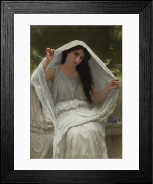 Framed Print : Veil. Artist: Bouguereau, William-Adolphe (1825-1905) Framed Print : Veil. Artist: Bouguereau, William-Adolphe (1825-1905)