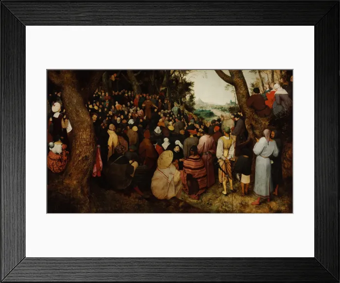 Framed Print : The Sermon of Saint John the Baptist. Artist: Bruegel (Brueghel), Pieter, the Elder (ca 1525-1569) Framed Print : The Sermon of Saint John the Baptist. Artist: Bruegel (Brueghel), Pieter, the Elder (ca 1525-1569)