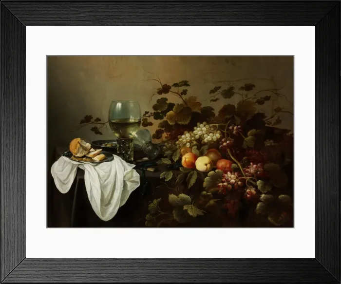 Framed Print : Still Life with Fruit and Roemer. Artist: Claesz, Pieter (c. 1597-1660) Framed Print : Still Life with Fruit and Roemer. Artist: Claesz, Pieter (c. 1597-1660)