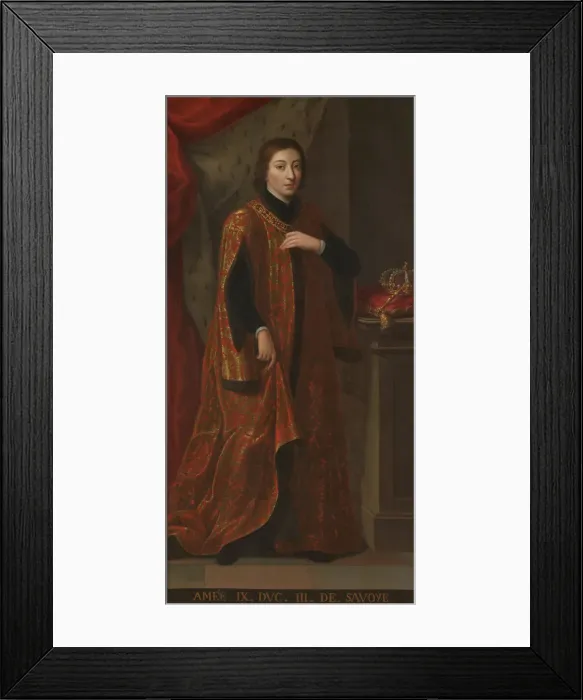 Framed Print : Duke Amadeus IX of Savoy. Artist: Anonymous Framed Print : Duke Amadeus IX of Savoy. Artist: Anonymous