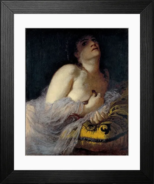 Framed Print : The Death of Cleopatra (first version). Artist: Bocklin, Arnold (1827-1901)