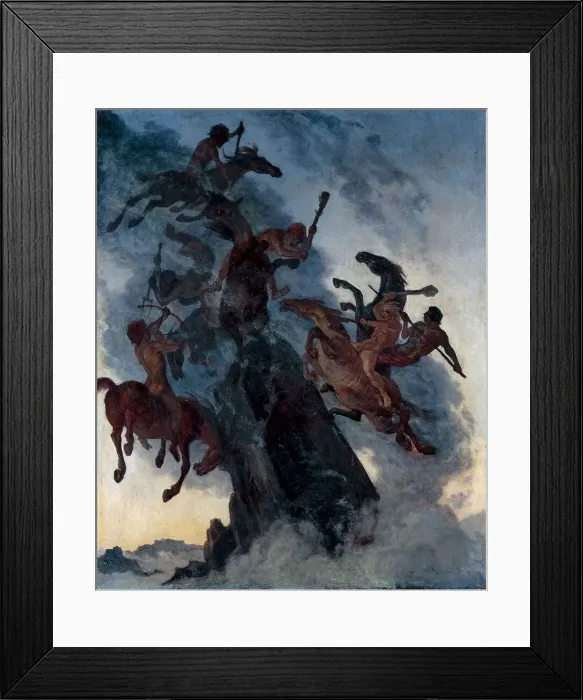 Framed Print : Fog Riders. Artist: Welti, Albert (1862-1912)