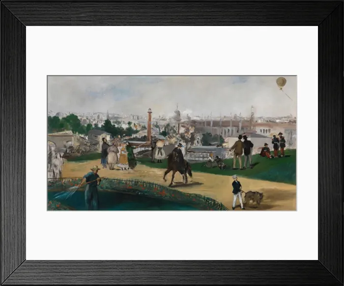 Framed Print : A View of the 1867 Exposition Universelle in Paris (Vue de L?Exposition Universelle de 1867). Artist: Manet, Edouard (1832-1883) Framed Print : A View of the 1867 Exposition Universelle in Paris (Vue de L?Exposition Universelle de 1867). Artist: Manet, Edouard (1832-1883)