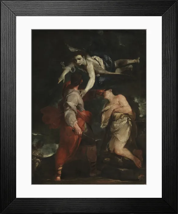 Framed Print : The Sacrifice of Abraham. Artist: Crespi, Giuseppe Maria (1665-1747) Framed Print : The Sacrifice of Abraham. Artist: Crespi, Giuseppe Maria (1665-1747)