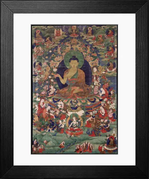 Framed Print : Shakyamuni Buddha. Artist: Tibetan culture Framed Print : Shakyamuni Buddha. Artist: Tibetan culture