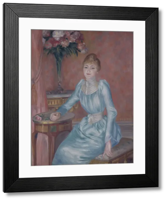 Framed Print : Portrait of Madame de Bonnieres (Henriette Arnaud-Gentil, Grafin de Bonnieres). Artist: Renoir, Pierre Auguste (1841-1919) Framed Print : Portrait of Madame de Bonnieres (Henriette Arnaud-Gentil, Grafin de Bonnieres). Artist: Renoir, Pierre Auguste (1841-1919)