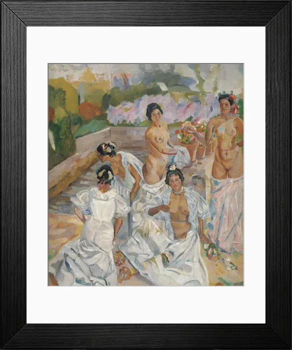 Framed Print : The Bath (Seville). Artist: Iturrino, Francisco (1864-1924) Framed Print : The Bath (Seville). Artist: Iturrino, Francisco (1864-1924)