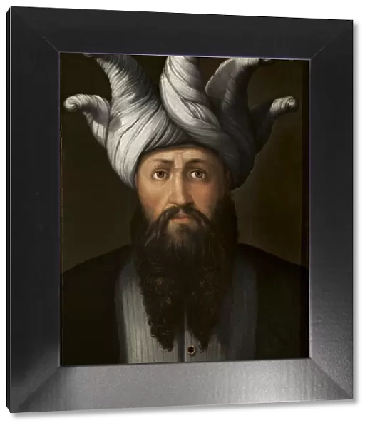 Portrait of Sultan Saladin (Giovio Series), 1566-1568. Artist: Dell Altissimo, Cristofano (1525-1605)