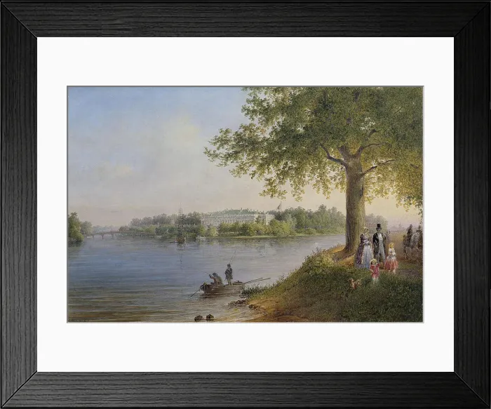 Framed Print : View of the Kamennoostrovsky Palace in St Petersburg, 1847. Artist: Sadovnikov, Vasily Semyonovich (1800-1879) Framed Print : View of the Kamennoostrovsky Palace in St Petersburg, 1847. Artist: Sadovnikov, Vasily Semyonovich (1800-1879)
