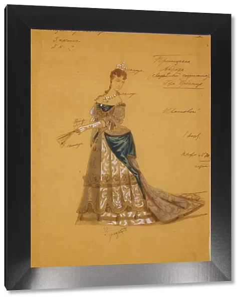 Costume design for the ballet Sleeping Beauty by P. Tchaikovsky, 1887. Artist: Vsevolozhsky, Ivan Alexandrovich (1835-1909)