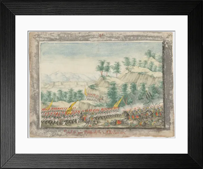 Framed Print : The Siege of the Shumen Fortress in 1828, 1829. Artist: Anonymous Framed Print : The Siege of the Shumen Fortress in 1828, 1829. Artist: Anonymous