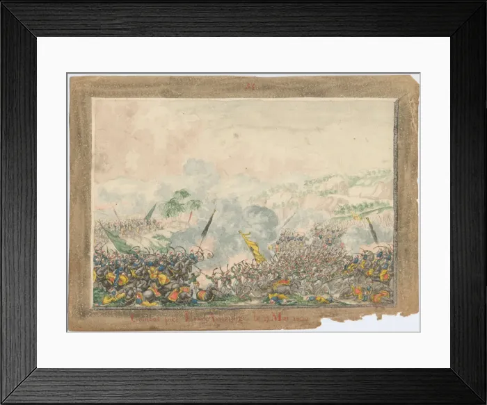Framed Print : The battle near Provadia on May 1829, 1829. Artist: Anonymous Framed Print : The battle near Provadia on May 1829, 1829. Artist: Anonymous