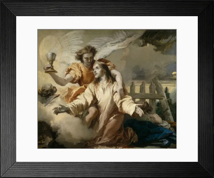Framed Print : The Agony in the Garden, 1772. Artist: Tiepolo, Giandomenico (1727-1804) Framed Print : The Agony in the Garden, 1772. Artist: Tiepolo, Giandomenico (1727-1804)