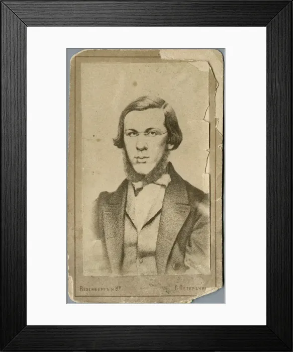 Framed Print : Nikolay Alexandrovich Dobrolyubov (1836-1861), Between 1865 and 1900. Artist: Photo studio Wesenberg Framed Print : Nikolay Alexandrovich Dobrolyubov (1836-1861), Between 1865 and 1900. Artist: Photo studio Wesenberg