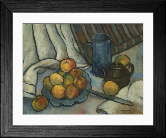 Framed Print : Apples, teapot and jug, ca 1919. Artist: Valadon, Suzanne (1865-1938) Framed Print : Apples, teapot and jug, ca 1919. Artist: Valadon, Suzanne (1865-1938)