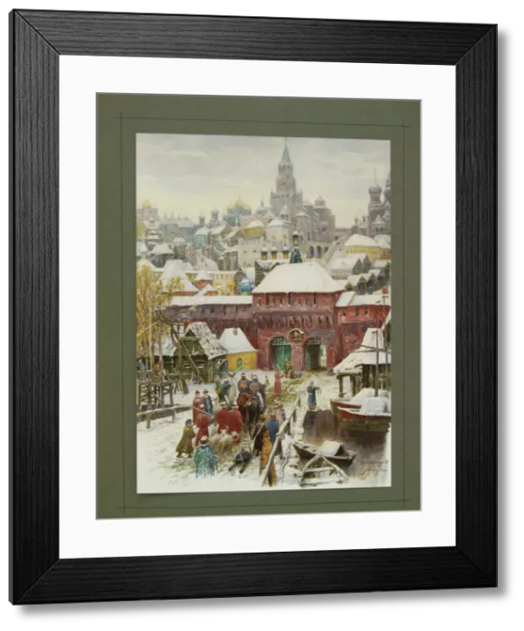 Framed Print : Illustration for The Grand Ducal, Tsarist and Imperial Hunting in Russia by N. Kutepov, 1896. Artist: Vasnetsov, Appolinari Mikhaylovich (1856-1933) Framed Print : Illustration for The Grand Ducal, Tsarist and Imperial Hunting in Russia by N. Kutepov, 1896. Artist: Vasnetsov, Appolinari Mikhaylovich (1856-1933)