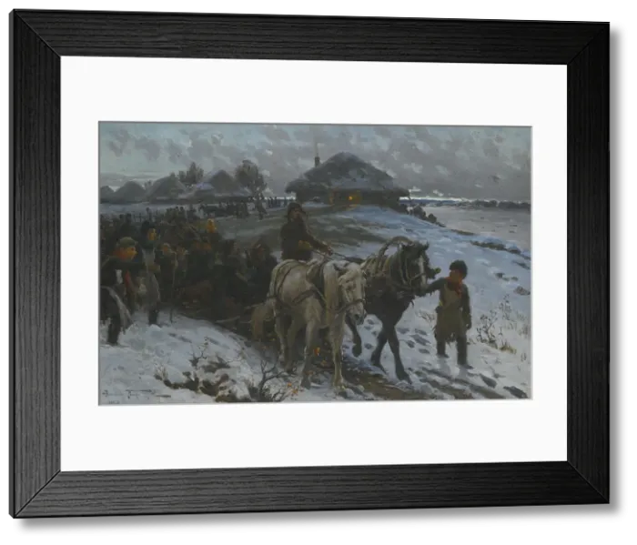 Framed Print : Leaving For The Hunt, 1915. Artist: Makovsky, Alexander Vladimirovich (1869-1924) Framed Print : Leaving For The Hunt, 1915. Artist: Makovsky, Alexander Vladimirovich (1869-1924)