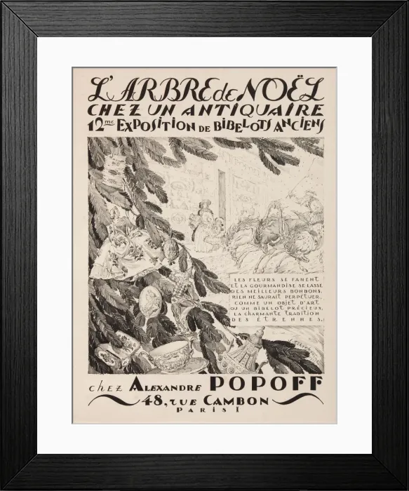 Framed Print : L arbre de Noel chez un antiquaire, 12eme exposition chez Alexandre Popoff, 1933. Artist: Chekhonin, Sergei Vasilievich (1878-1936) Framed Print : L arbre de Noel chez un antiquaire, 12eme exposition chez Alexandre Popoff, 1933. Artist: Chekhonin, Sergei Vasilievich (1878-1936)