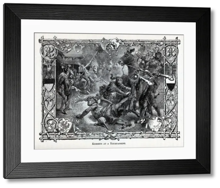 Framed Print : Knights at a Tournament, 1881. Artist: Vogel, Hermann (1854-1921) Framed Print : Knights at a Tournament, 1881. Artist: Vogel, Hermann (1854-1921)