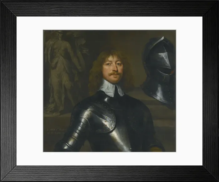 Framed Print : Portrait of James Graham, 1st Marquess of Montrose (1612-1650). Artist: Dobson, William (c. 1610-1646) Framed Print : Portrait of James Graham, 1st Marquess of Montrose (1612-1650). Artist: Dobson, William (c. 1610-1646)