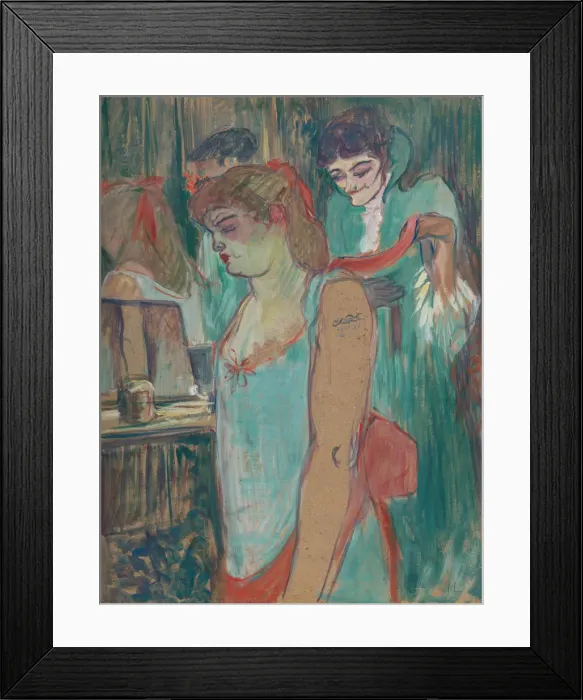 Framed Print : Tattooed Woman, 1894 Framed Print : Tattooed Woman, 1894