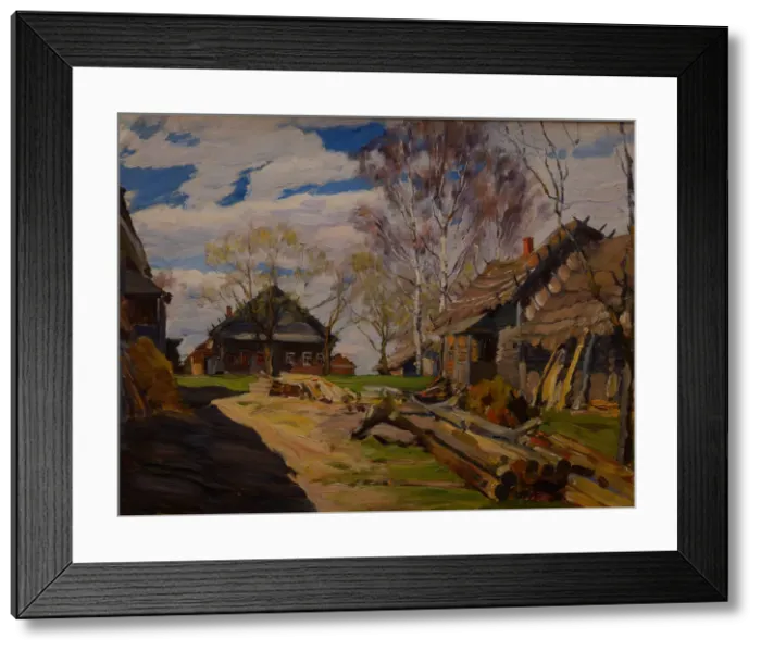 Framed Print : A Village, 1915 Framed Print : A Village, 1915