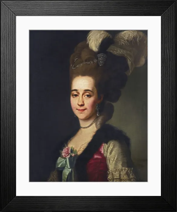 Framed Print : Portrait of Varvara Vasilyevna Golitsyna, nee von Engelhardt (1757-1815) Framed Print : Portrait of Varvara Vasilyevna Golitsyna, nee von Engelhardt (1757-1815)