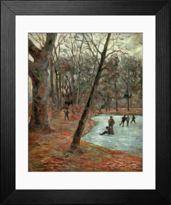 Framed Print : Skaters in the Frederiksberg Park Framed Print : Skaters in the Frederiksberg Park