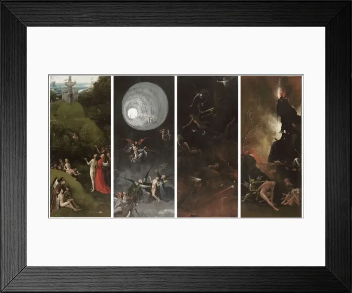 Framed Print : Four Visions of the Hereafter Framed Print : Four Visions of the Hereafter