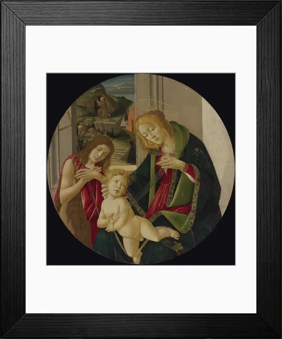 Framed Print : Virgin and child with John the Baptist as a Boy and Saint Francis receiving the Stigmata Framed Print : Virgin and child with John the Baptist as a Boy and Saint Francis receiving the Stigmata
